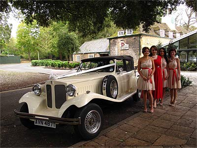 Elegant Event's wedding car, Orton Hall, Orton Longueville, Peterborough